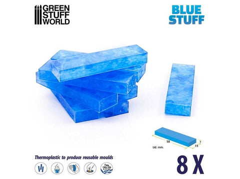 Green Stuff World Blue Stuff termoplastikas formų gamybai, 8 vnt.