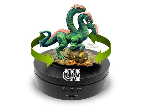 Green Stuff World 136 mm sukamasis ekspozicinis padas, USB/baterijos, juodas 360°