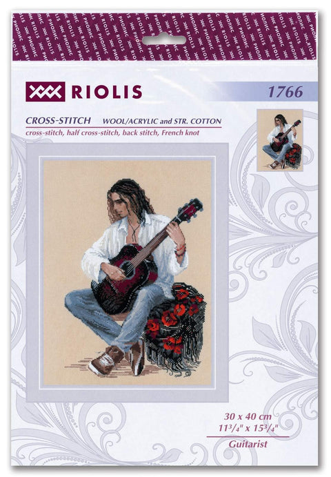 RIOLIS: Guitarist siuvinėjimo rinkinys iš RIOLIS Nr.: 1766 - HOBI.LT 🇱🇹