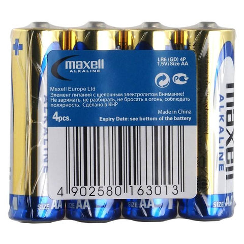 Maxell AA LR6 šarminės baterijos, 1.5V, rinkinys 4 vnt.