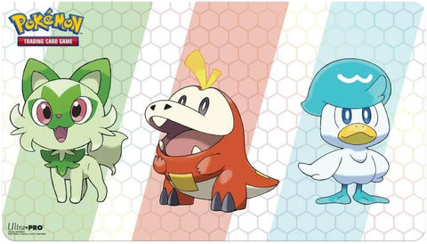 Pokémon Paldea starterių rinkinys – kilimėlis, įmautės, Deck Box | Ultra PRO