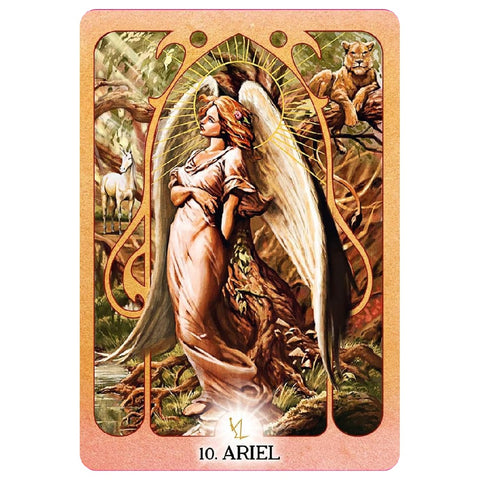 Arkangelų ugnies orakulo kortos, ispanų k., su vadovu – Inner Traditions