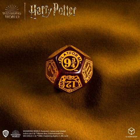 Q - Workshop: Harry Potter. Gryffindor Modern Dice kauliukų rinkinys (raudonos sp.) - HOBI.LT 🇱🇹