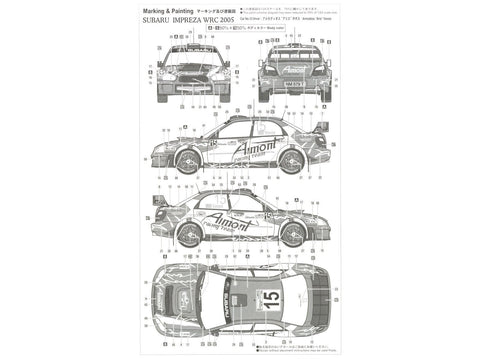 Hasegawa Subaru Impreza WRC 2005–2007 Acropolis Rally 1/24 surinkimo rinkinys