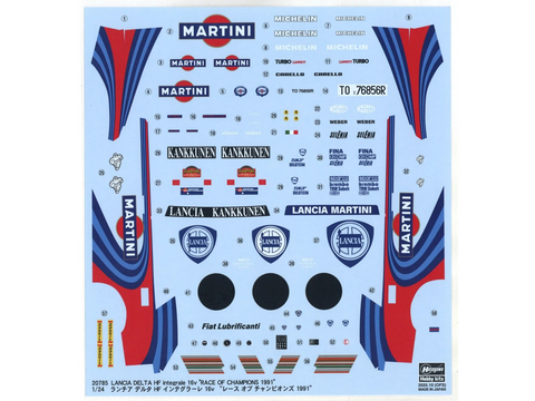 Lancia Delta HF Integrale 16v 1991 ROC 1/24 Hasegawa modelis