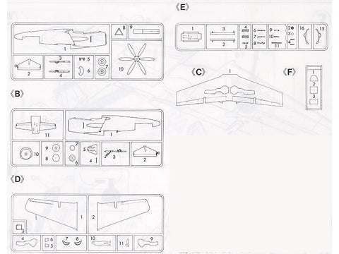 Hasegawa Kyushu J7W1 Shinden 1/48 plastikinis lėktuvo rinkinys