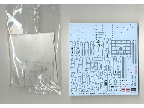 Hasegawa F-35A Lightning II 1/72 plastikinis lėktuvo surinkimo rinkinys