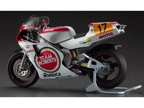 Hasegawa Yamaha YZR500 1/12 Lucky Strike Roberts 1988 moto modelis