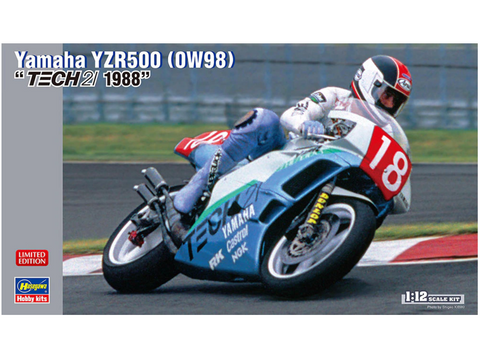 Hasegawa Yamaha YZR500 OW98 TECH 21 1988 1/12 plastikinis surenkamas modelis
