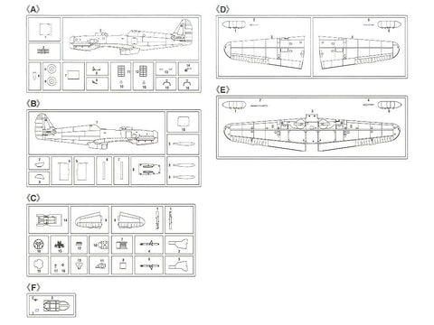 Hasegawa Kawasaki Ki-61-I Hien 1/48 naikintuvo rinkinys