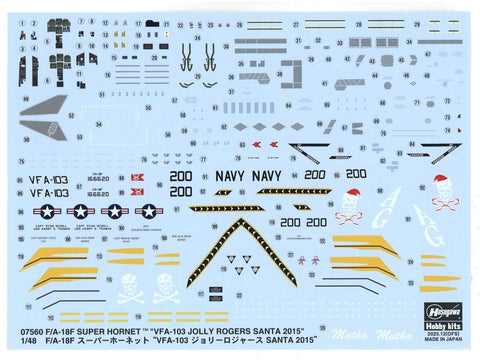 Hasegawa F/A-18F Super Hornet VFA-103 „Jolly Rogers“ 1/48 modelis