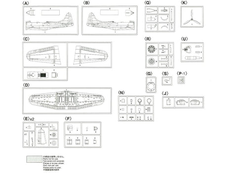Hasegawa Douglas SBD-3 Dauntless 1/48 plastikinis lėktuvo rinkinys
