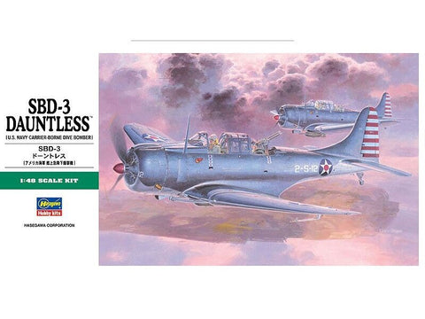 Hasegawa Douglas SBD-3 Dauntless 1/48 plastikinis lėktuvo rinkinys