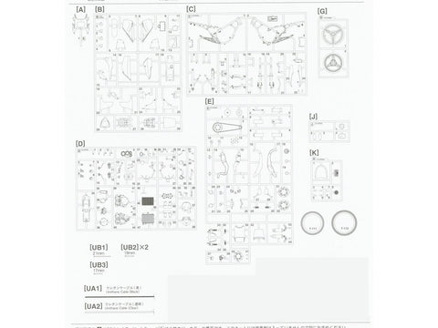 Hasegawa Kawasaki KR250 (KR250A) 1984 1/12 juoda/raudona – plastikinis modelis