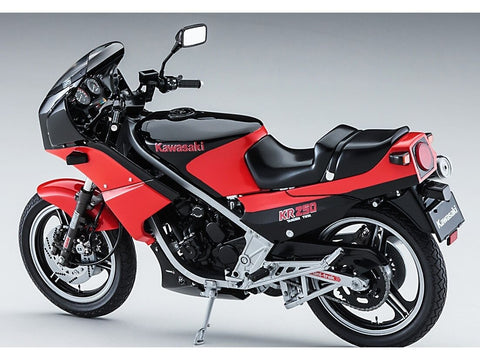 Hasegawa Kawasaki KR250 (KR250A) 1984 1/12 juoda/raudona – plastikinis modelis