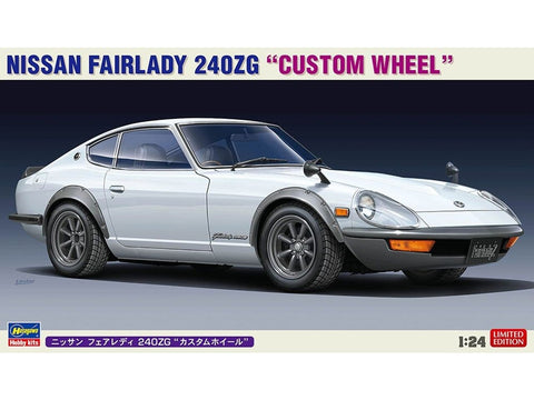 Hasegawa Nissan Fairlady 240ZG Custom Wheel 1/24 surenkamas modelis