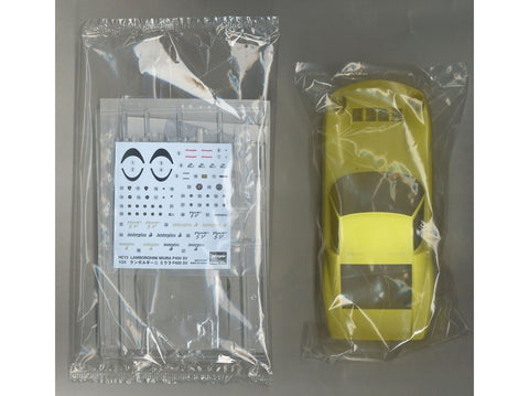 Hasegawa Lamborghini Miura P400 SV 1/24 plastikinis modelis, geltonas