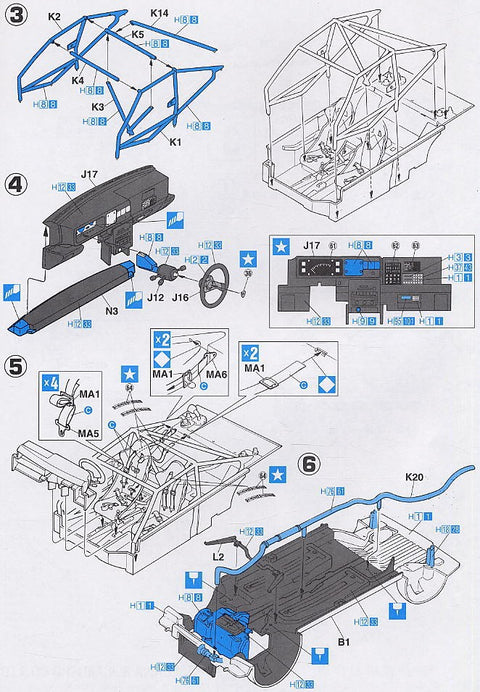 Hasegawa Lancia Super Delta 1992 WRC surinkimo modelis 1/24 (25015)