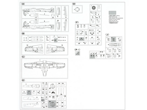 Hasegawa Nakajima C6N1 Saiun 1/48 plastikinis lėktuvo modelis