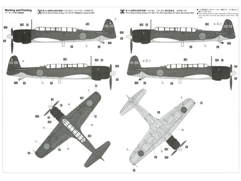 Hasegawa Nakajima C6N1 Saiun 1/48 plastikinis lėktuvo modelis