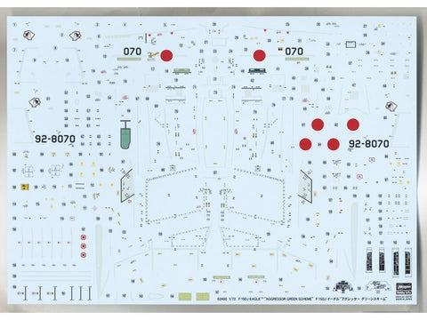 Hasegawa F-15DJ Eagle „Aggressor Green“ 1/72 plastikinis modelis