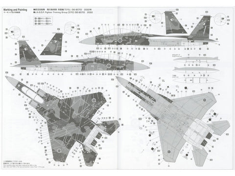 Hasegawa F-15DJ Eagle „Aggressor Green“ 1/72 plastikinis modelis