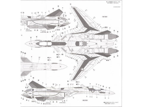 Hasegawa Macross Plus YF-19 1/48 plastikinis lėktuvo modelis