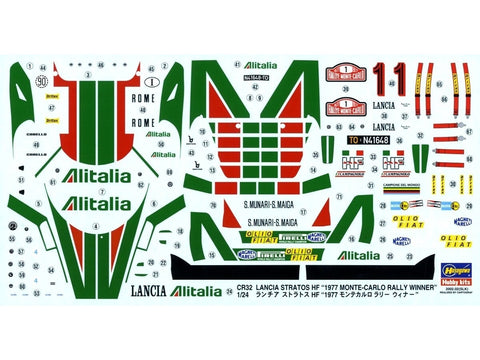 Lancia Stratos HF 1977 Monte Carlo ralio nugalėtojas 1/24 modelis