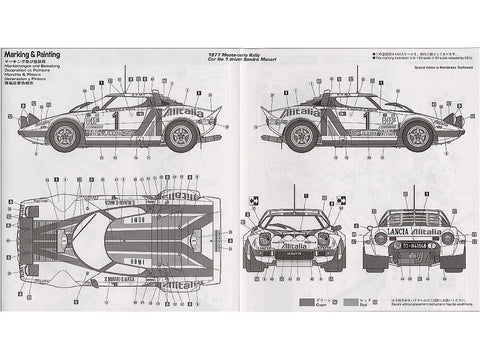 Lancia Stratos HF 1977 Monte Carlo ralio nugalėtojas 1/24 modelis