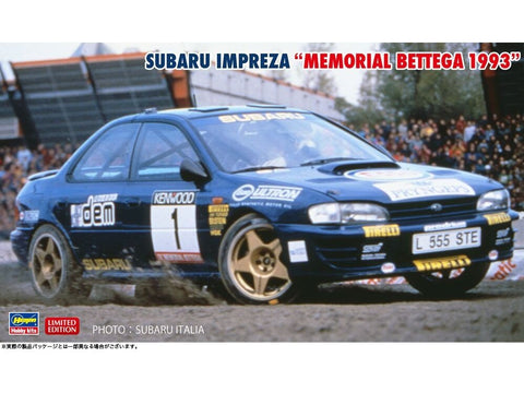 Hasegawa Subaru Impreza Memorial Bettega 1993 1/24 surinkimo rinkinys