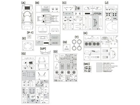 Hasegawa Lancia Stratos HF 1/24 surenkamas plastikinis modelis