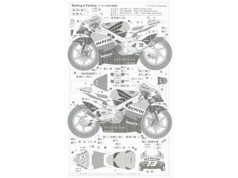 Hasegawa Repsol Honda RS250RW 2007 WGP 250, plastikinis modelis 1/12