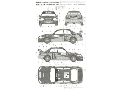 Hasegawa Subaru Impreza WRC Acropolis Rally 1/24 plastikinis rinkinys