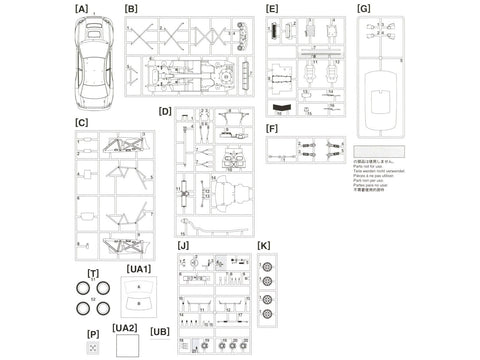 Hasegawa Subaru Impreza WRC Acropolis Rally 1/24 plastikinis rinkinys