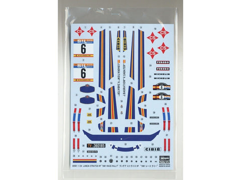 Hasegawa Lancia Stratos HF 1981 ralis 1/24 plastikinis modelis 20561