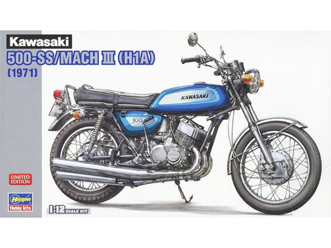 Hasegawa Kawasaki 500-SS Mach III H1A 1971 1/12 plastikinis modelis