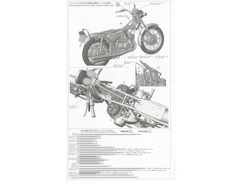 Hasegawa Kawasaki 500-SS Mach III H1A 1/12 raudonas motociklo modelis