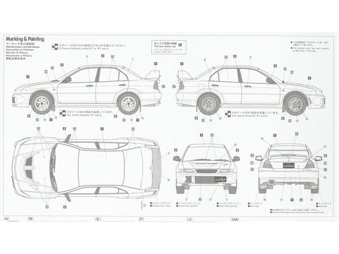 Hasegawa Mitsubishi Lancer Evolution VI RS 1/24 plastikinis surinkimo rinkinys