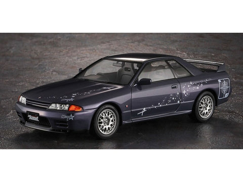1:24 Nissan Skyline GT-R R32 plastikinis surenkamas modelis su lipdukais