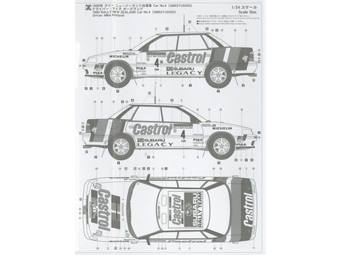 Hasegawa Subaru Legacy RS 1990, 1/24 ralis Naujoji Zelandija