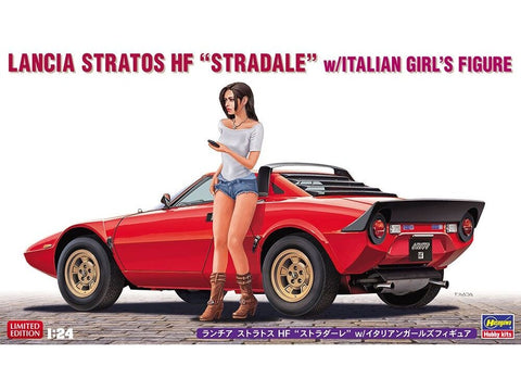 Hasegawa Lancia Stratos HF Stradale 1/24 rinkinys su figūrėle