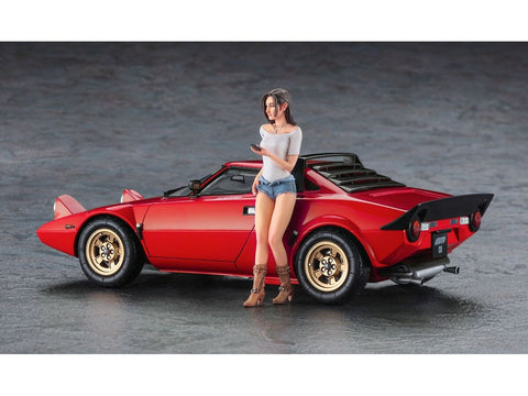 Hasegawa Lancia Stratos HF Stradale 1/24 rinkinys su figūrėle