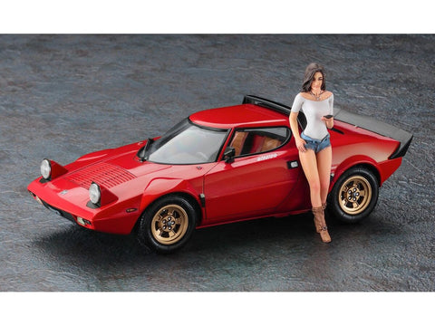 Hasegawa Lancia Stratos HF Stradale 1/24 rinkinys su figūrėle