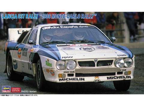 Hasegawa Lancia 037 Monte Carlo ralis 1986 1/24 plastikinis surenkamas modelis