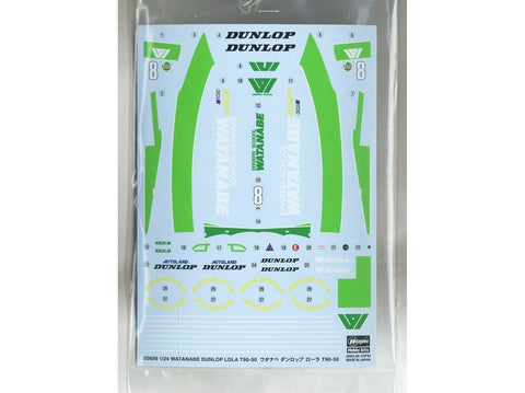 Hasegawa Lola T90-50 Watanabe Dunlop 1:24 surenkamas modelis