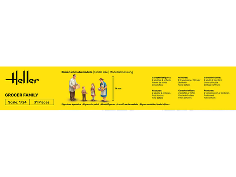 Heller „Grocer Family“ plastikinis surenkamas rinkinys 1/24