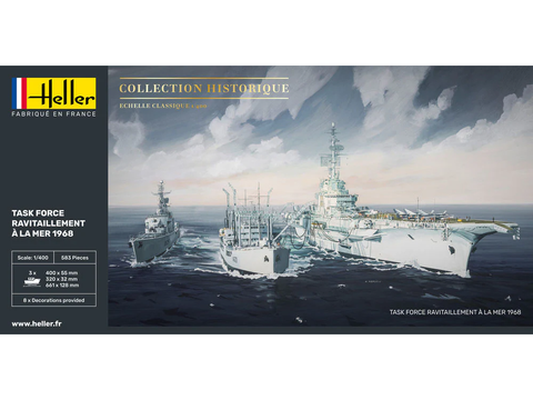 Heller Task Force Ravitaillement laivas, surenkamas modelis 1/400