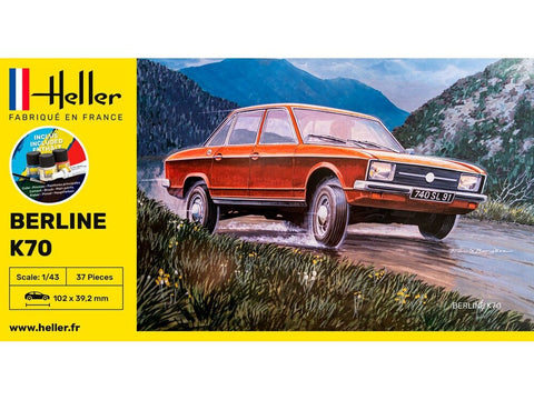 Heller Volkswagen K70 1:43 plastikinis dovanų surinkimo komplektas