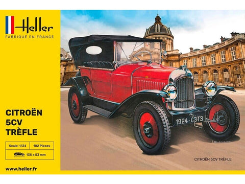 Heller Citroën 5CV Trèfle 1/24 plastikinis surinkimo rinkinys 80702