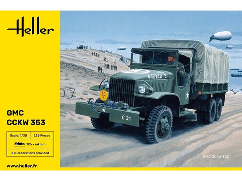 Heller GMC CCKW 353 1/35 plastikinis sunkvežimio modelio rinkinys 81121